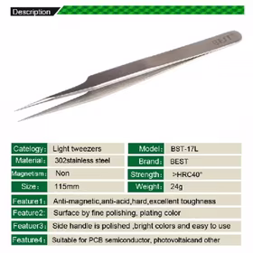 Pincetas "Best" BST-17L