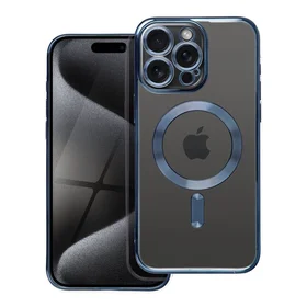 ELECTRO MAG COVER dėklas telefonui suderinamas su Magnetiniu IPHONE 15 Pro Max mėlynas titano