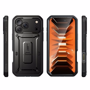Supcase Unicorn Beetle Pro dėklas iPhone 18 Pro / 17 Pro – juodas