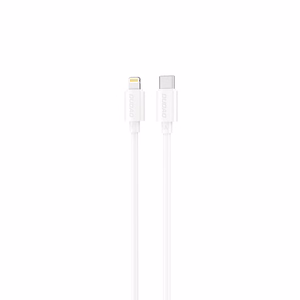 Dudao L4X USB-C–Lightning kabelis, 30 W, 1,2 m, baltas