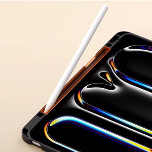 "Dux Ducis Vers iPad Pro 13" (2024/2025) dėklas su stovu ir "Apple Pencil" laikikliu - juodas