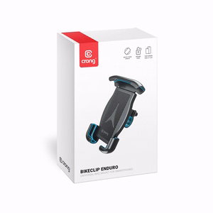 Crong Bikeclip Enduro dviračio telefono laikiklis, juodas