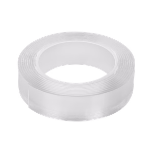 Rebel transparent double-sided mounting tape, 1 mm x 19 mm x 1.5 m