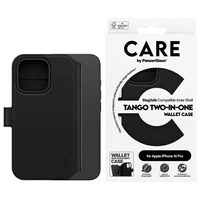 CARE by PanzerGlass Tango 2in1 piniginė Magnetinis dėklas telefonui iPhone 16 Pro - juodas