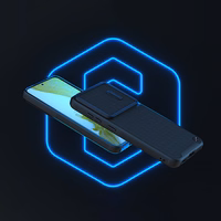 Nillkin Textured S dėklas telefonui Samsung Galaxy S23 su kameros dangteliu juodas