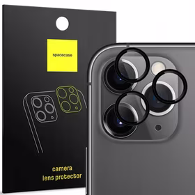 Spacecase Kameros apsauginis žiedas iPhone 11 Pro/Pro Max juodas