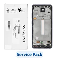 ServicePack LCD ekranas SAMSUNG A52S 5G A528B GH82-26861C Violetinė