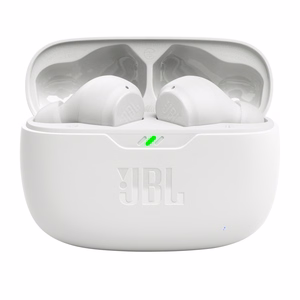 Belaidės ausinės JBL IP54 IPX2 Wave Beam baltos
