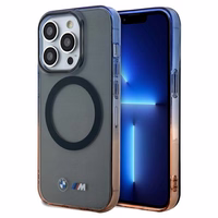 BMW Gradient Bumper Magnetinis dėklas telefonui iPhone 15 Pro Max - pilkas