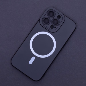 Silicon Mag dėklas for iPhone 16 Plus 6,7" juodas