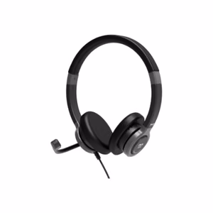 PORT CONNECT Stereo USB Headphone PRO ON'R 300 Wired On-ear Black Noise canceling