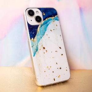 Gold Glam dėklas telefonui iPhone 13 Pro 6,1" ledkalnis