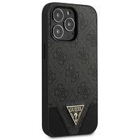 Guess dėklas GUHCP13LPU4GHBK iPhone 13 Pro / 13 6.1" pilkas/pilkas hardcase 4G Triangle Collection