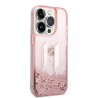 Karl Lagerfeld KLHCP14LLBKLCP iPhone 14 Pro 6.1 "rožinis / rožinis kietas dėklas Liquid Glitter Big KL