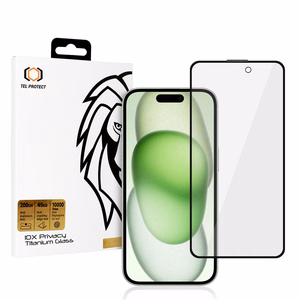 Apsauginis stiklas Tel Protect 10X Privatumo Titanium Iphone 15