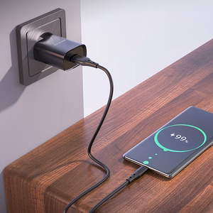 Borofone Sieninis įkroviklis BN1 Innovative - USB - 2,1A su USB į Type C juodas