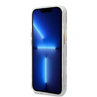 Guess GUHMP13MHTRMD iPhone 13 6.1 "auksinis / auksinis kietas dėklas Metalinis kontūras Magnetinis