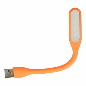 Mini LED lempa silikoninė USB oranžinė