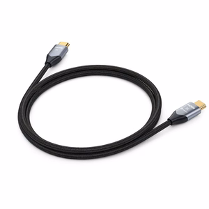 Laidas HDMI 2.1 Forcell Cafule 8K 60Hz / 4K 120Hz - Ultra High Speed, HDR, eARC, VRR, 48Gbps 1 m juodas