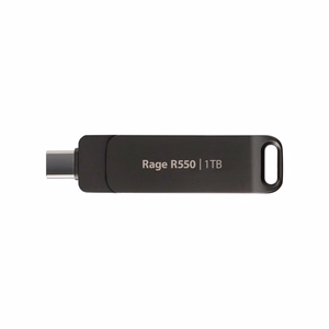 USB atmintinė PATRIOT Rage R550 1TB 100 MB/S USB A+C pasukama (PE1TR550DSAD) juoda