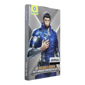 LCD apsauginis stikliukas 5D Mr. Monkey Glass (Airbag Anti-Broken) Apple iPhone 17 Pro Max juodas