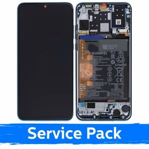 Ekranas skirtas Huawei P30 Lite su rėmeliu / Peacock Blue / (Service Pack)