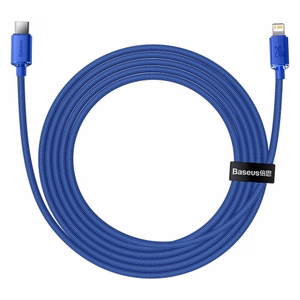 USB laidas Baseus Crystal Shine mBlue Type-C / Lightning 200cm (iki 20W)