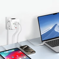 Tech-Protect PCL3x4 ilgintuvas, 2x USB-A, 2x USB-C, 3x AC Schuko tipo - baltas