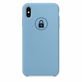 Dėklas "Silicone Case" skirtas iPhone X (XS) / Cornflower / su įpakavimu