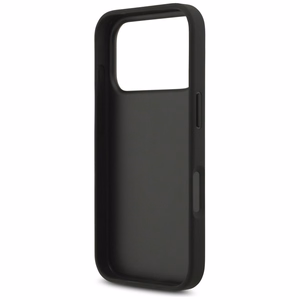 Guess PU 4G Metal Logo dėklas Apple iPhone 18 Pro, pilkas