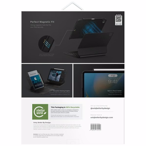 Uniq Axel Case Dėklas planšetiniam kompiuteriui iPad Air 13" 2024 / 2025 / iPad Pro 13" 2024 - juodas