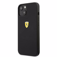 Ferrari FESSIHCP13SBK iPhone 13 mini 5.4" juodas/juodas kietas dėklas silikoninis