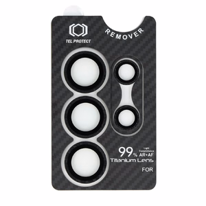 Grūdintas stiklas Tel Protect Titanium objektyvo 99% AR Aramid serija kamerai Samsung Galaxy S25 Ultra (5 vnt.)