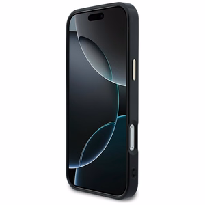 Guess IML Peony Dot MagSafe Dėklas for iPhone 17 Pro Max - juodas