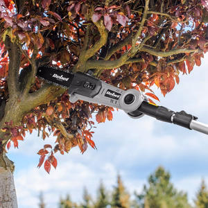 Rebel 2-in-1 cordless telescopic hedge trimmer and saw