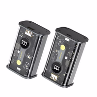 WEKOME WP-333 Vanguard Series - Power bank 10000 mAh Super Charging PD 20W + QC 22.5W (juodas / skaidrus)