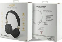 Belaidės ausinės Guess Metal Logo GUBH704GEMK juodos spalvos