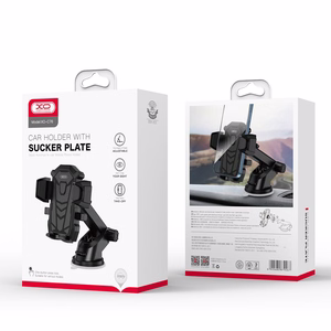 XO automobilinis laikiklis C76 juodas su siurbtuku