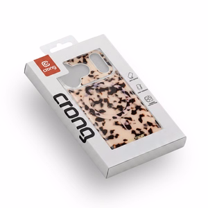 Crong Deluxe MAG Cover MagSafe dėklas, skirtas iPhone 17 Pro, šviesaus vėžlio kiauto rašto