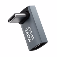 Wozinsky WPKF-01 USB-C - USB-C 40Gb/s 240W 8K OTG kampinis adapteris - pilkas