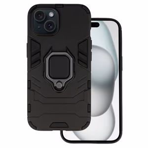 Ring Armor dėklas telefonui iPhone 15 juodas