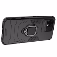 Ring Armor tvirtas hibridinis dėklas su magnetiniu laikikliu Realme Narzo 50A Juodas