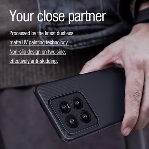 Nillkin Super Frosted Shield Pro Magnetinis dėklas telefonui Xiaomi 14 Pro - juodas