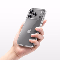 Rock Crystal Shield Serijos Dėklas Iphone 17 Pro Max permatomas