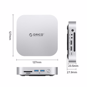 "Orico MiniLink 9-in-1" doko stotis su M.2 SSD kietojo disko įkrova - sidabrinė