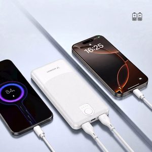 Wozinsky Wpower WPBBK-3 10000 mAh 10W išorinė baterija, 2x USB-A 2A, balta