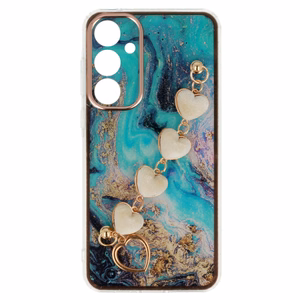 Dėklas telefonui Trend Case skirtas Samsung Galaxy S24 dizaino 6 mėlynas