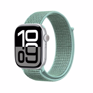 Crong Nylon sportinis Apple Watch dirželis, 38/40/41/42 mm, „Atlantic Green“