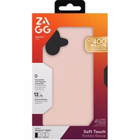 Dėklas telefonui ZAGG MANHATTAN SNAP suderinamas su MagSafe IPHONE 17 rožinis