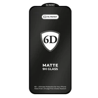 Tel Protect Pilnas Klijavimas 6D Matinis Grūdintas Apsauginis Stiklas Iphone 13/13 Pro/16E Juodas